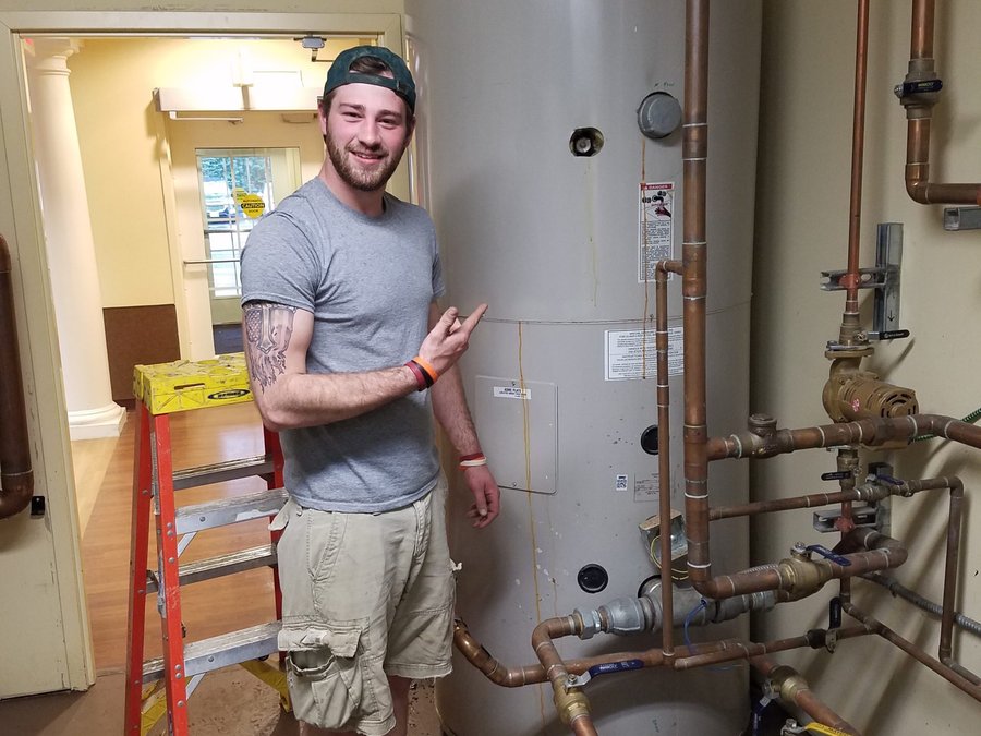 Commercial new construction plumbing rough-in