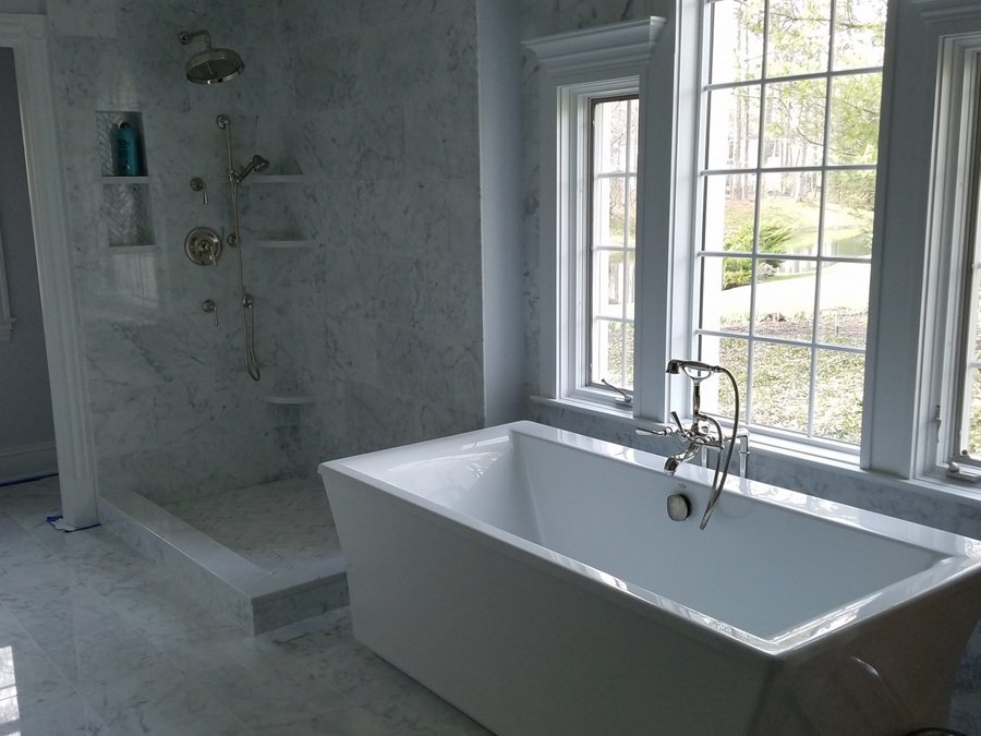 JD's Plumbing completed bathroom finish work in Avon, Ohio